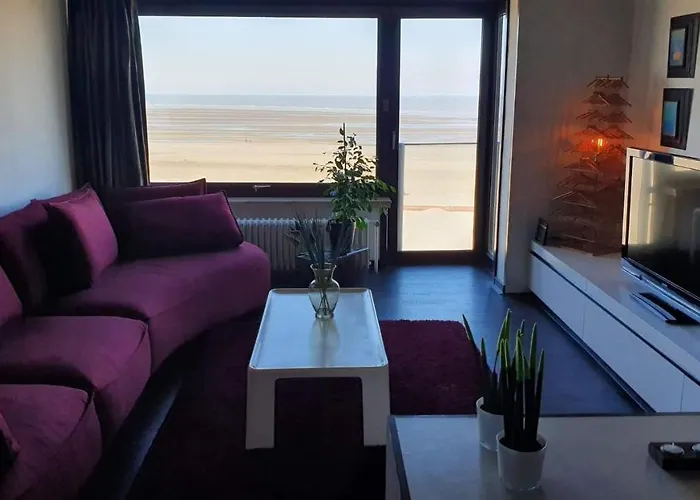 Modern Met Frontaal Zeezicht En Prive Parking クノック・ヘイスト