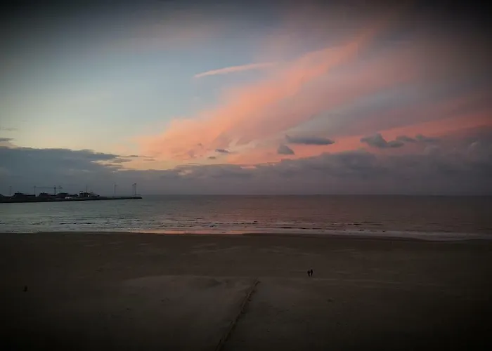 Modern Met Frontaal Zeezicht En Prive Parking アパート クノック・ヘイスト